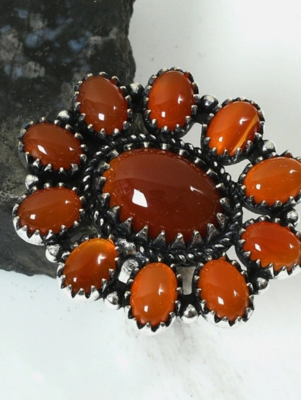 🤎 Carnelian Sterling Silver Ring